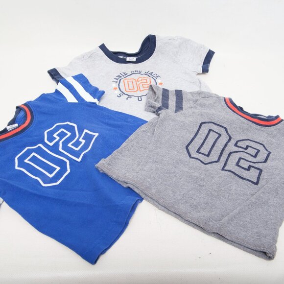 Janie & Jack Baby Boy Bundle 12-18 M – 8-Pc Hoodie, Tees, Shirts, Romper, Jogger - Picture 3 of 5